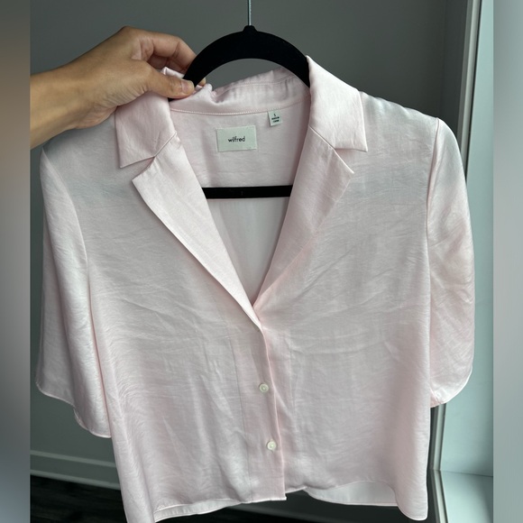 Wilfred soft pink silk-like blouse - Picture 3 of 3